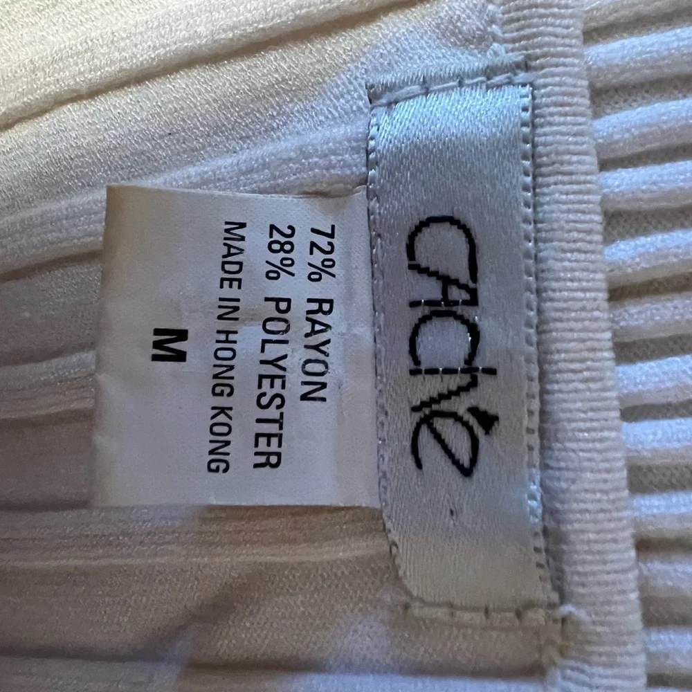 Cache Cream Ribbed Knit Top - Picture 4 of 4